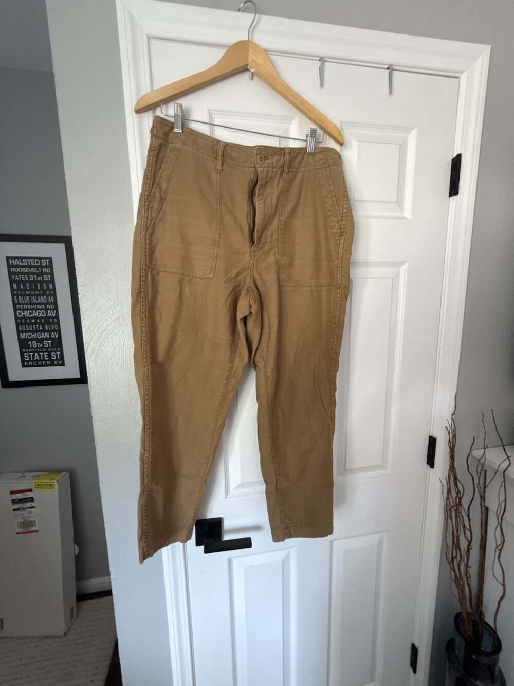 Madewell Brown Canvas Workwear Utility Fatigue Pants Size 29